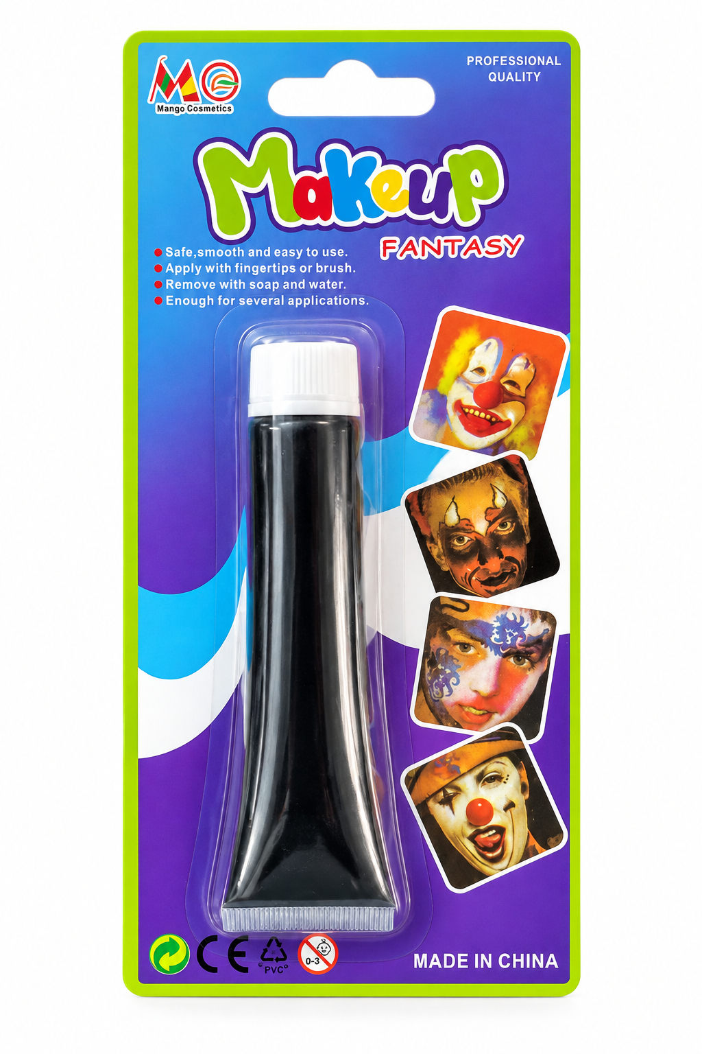 Pintura Facial Y Corporal Negra 28gr