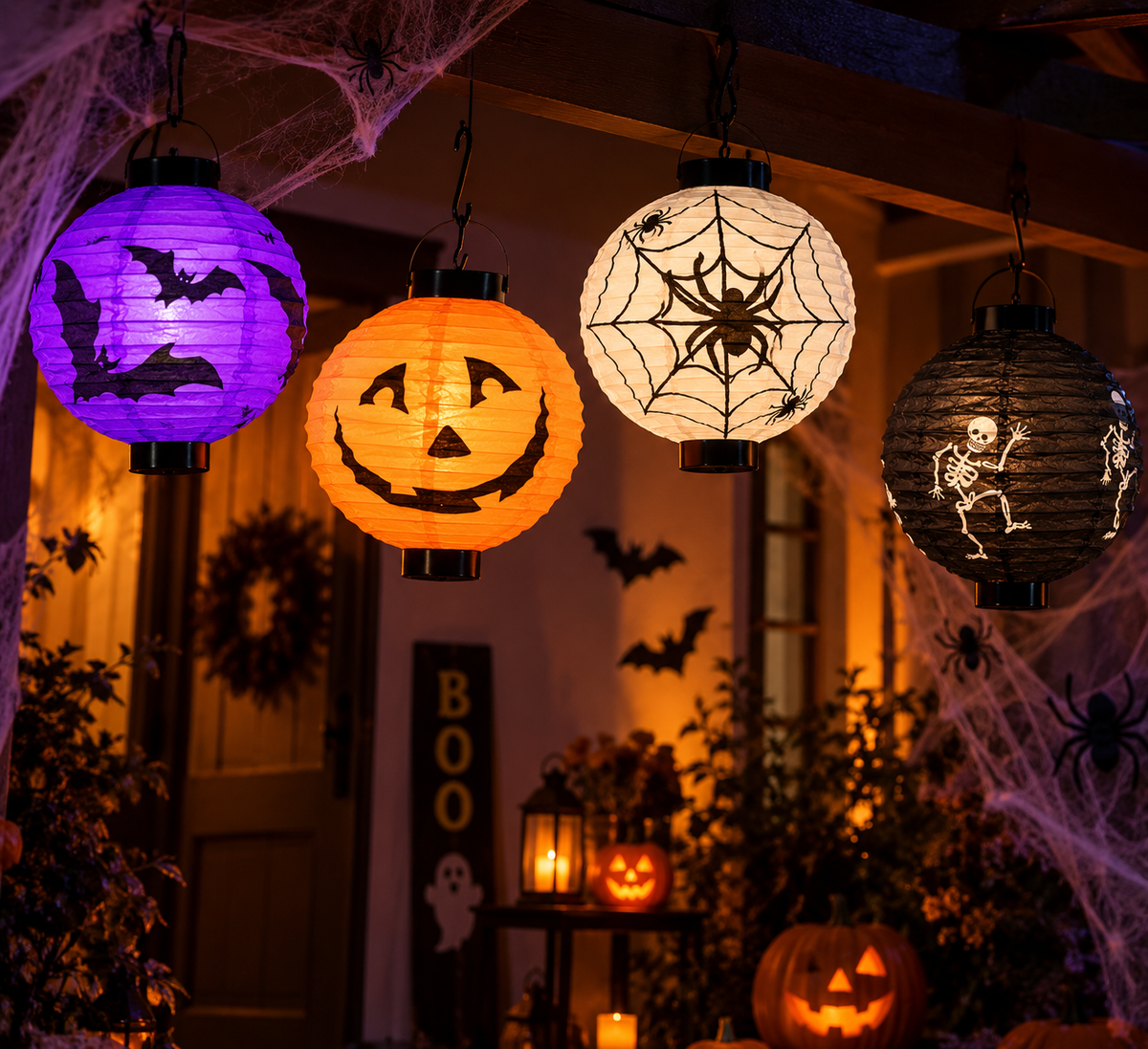 Pantalla Con Luz Para Decoración De Halloween