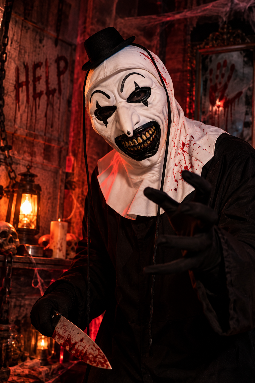 Máscara Art El Payaso Terrifier Realista Halloween