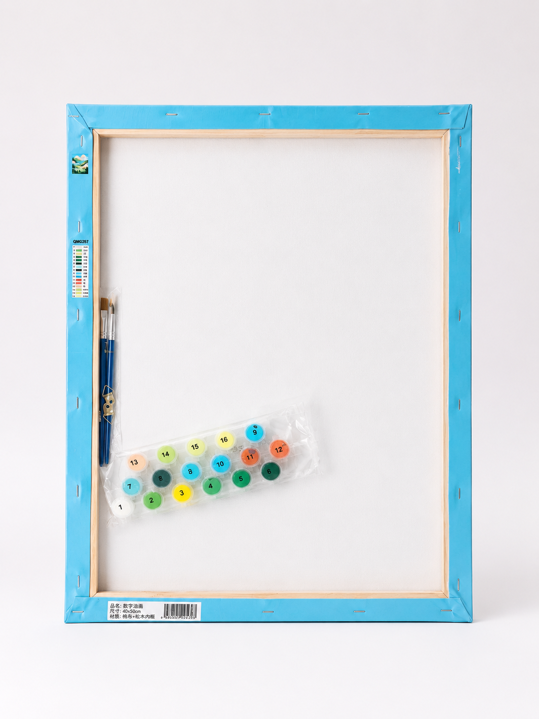 Pintura por numeros con bastidor cuadro 50x40