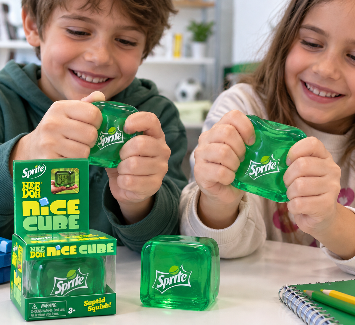 Juguete Antiestrés Cubo De Refrescos Sprite 5cm