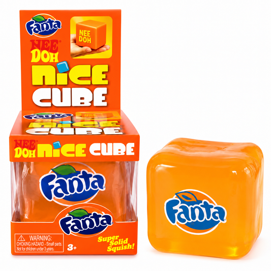 Juguete Antiestrés Cubo De Refrescos Fanta 5cm
