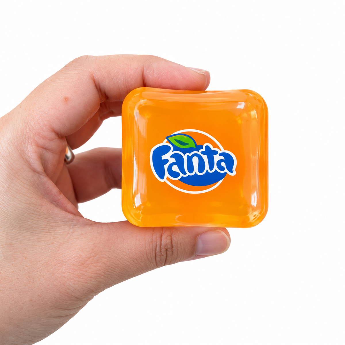 Juguete Antiestrés Cubo De Refrescos Fanta 5cm