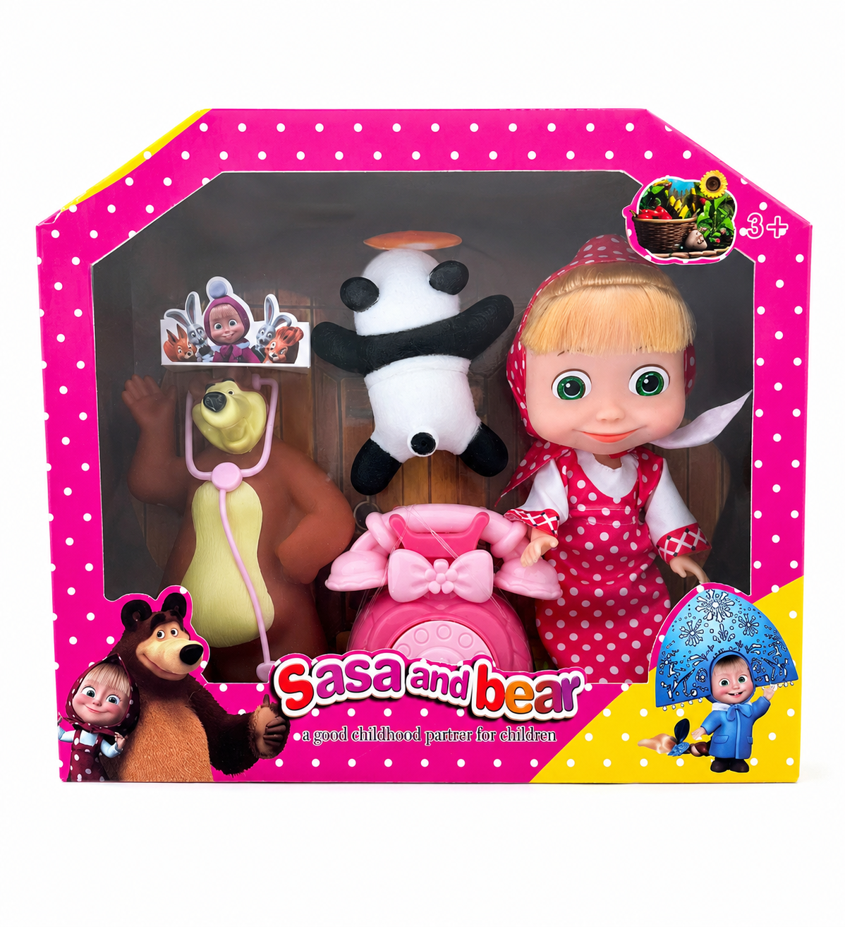 Muñeca Masha Y El Oso + Accesorios