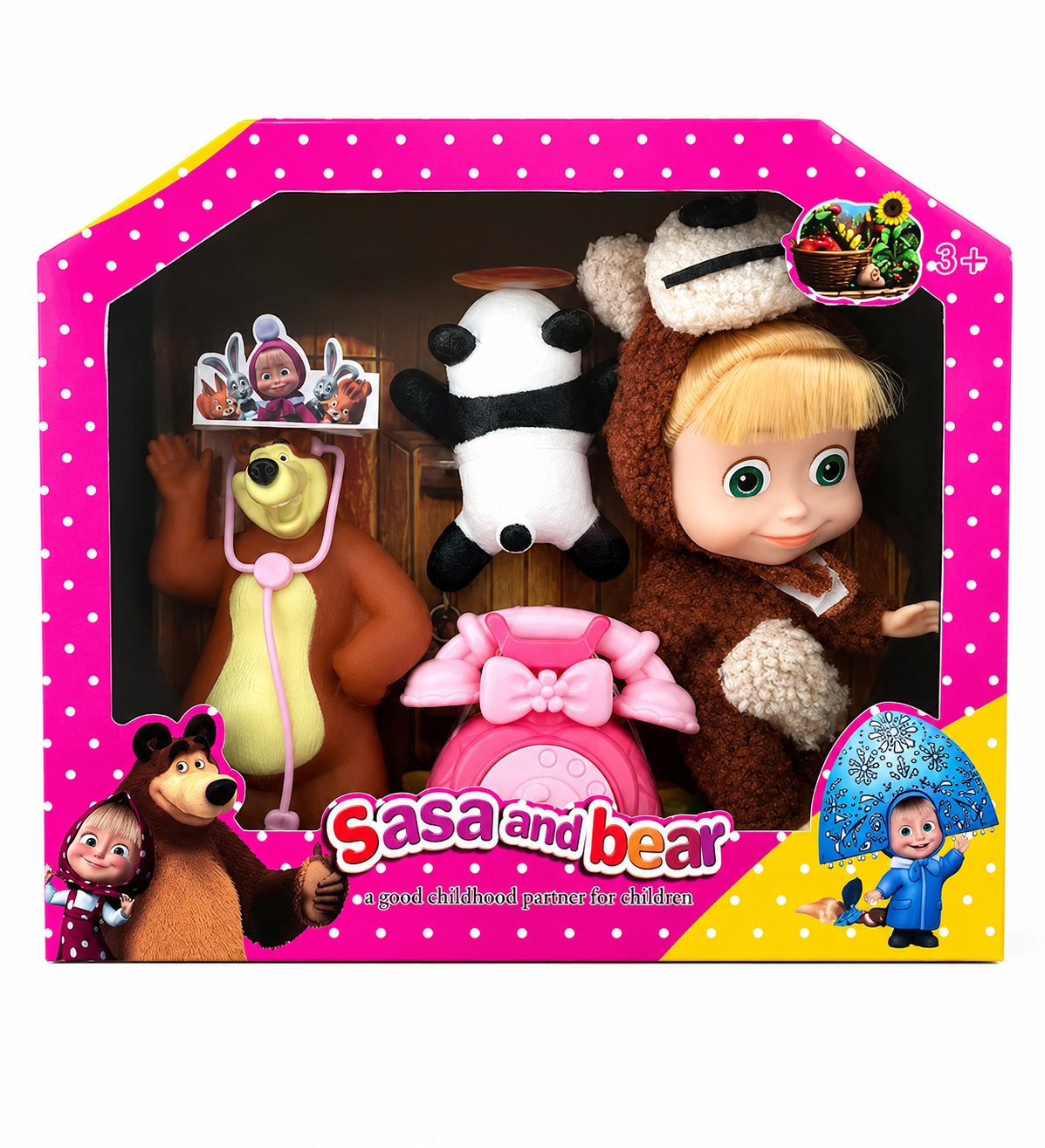 Muñeca Masha Y El Oso + Accesorios