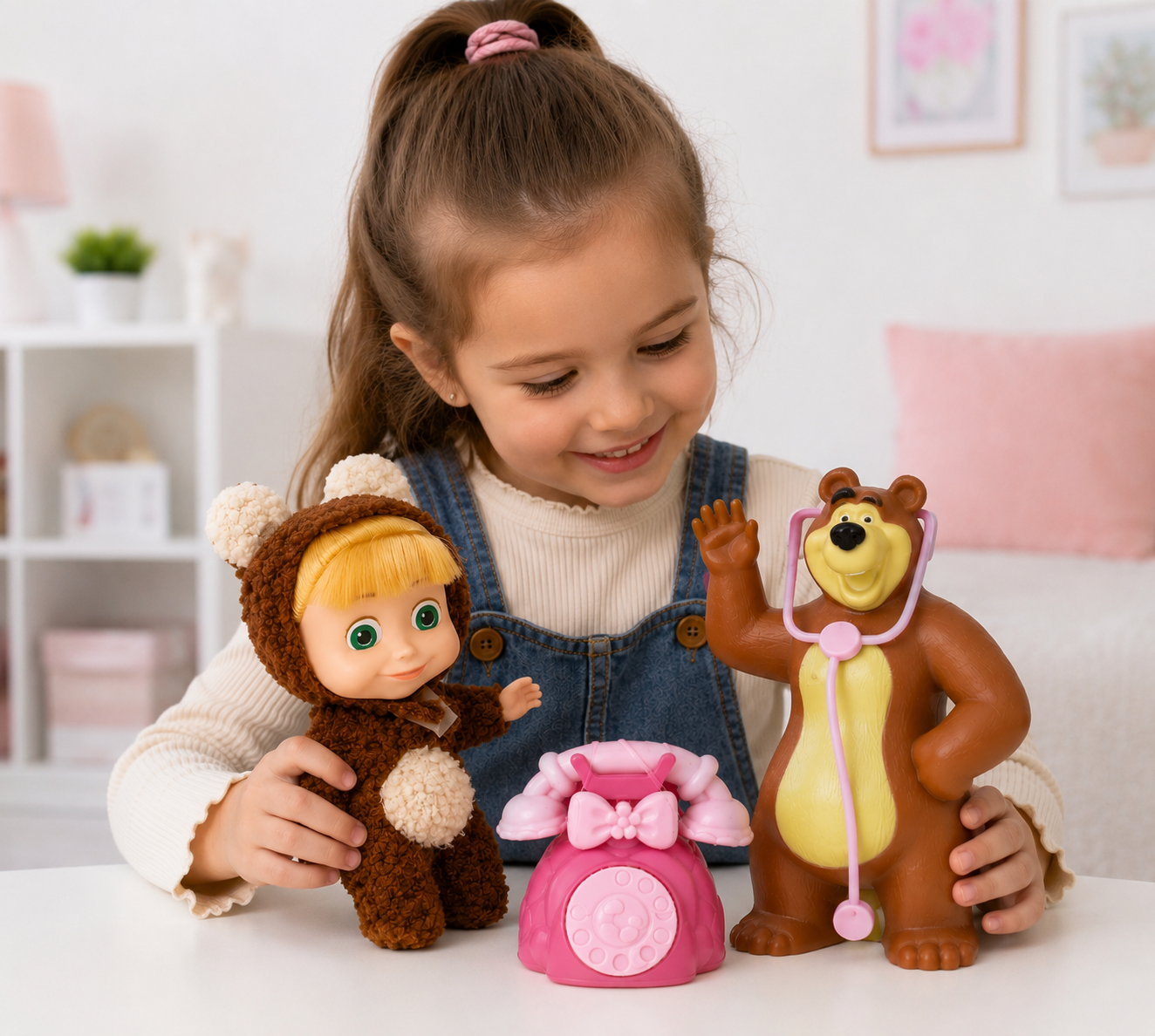 Muñeca Masha Y El Oso + Accesorios