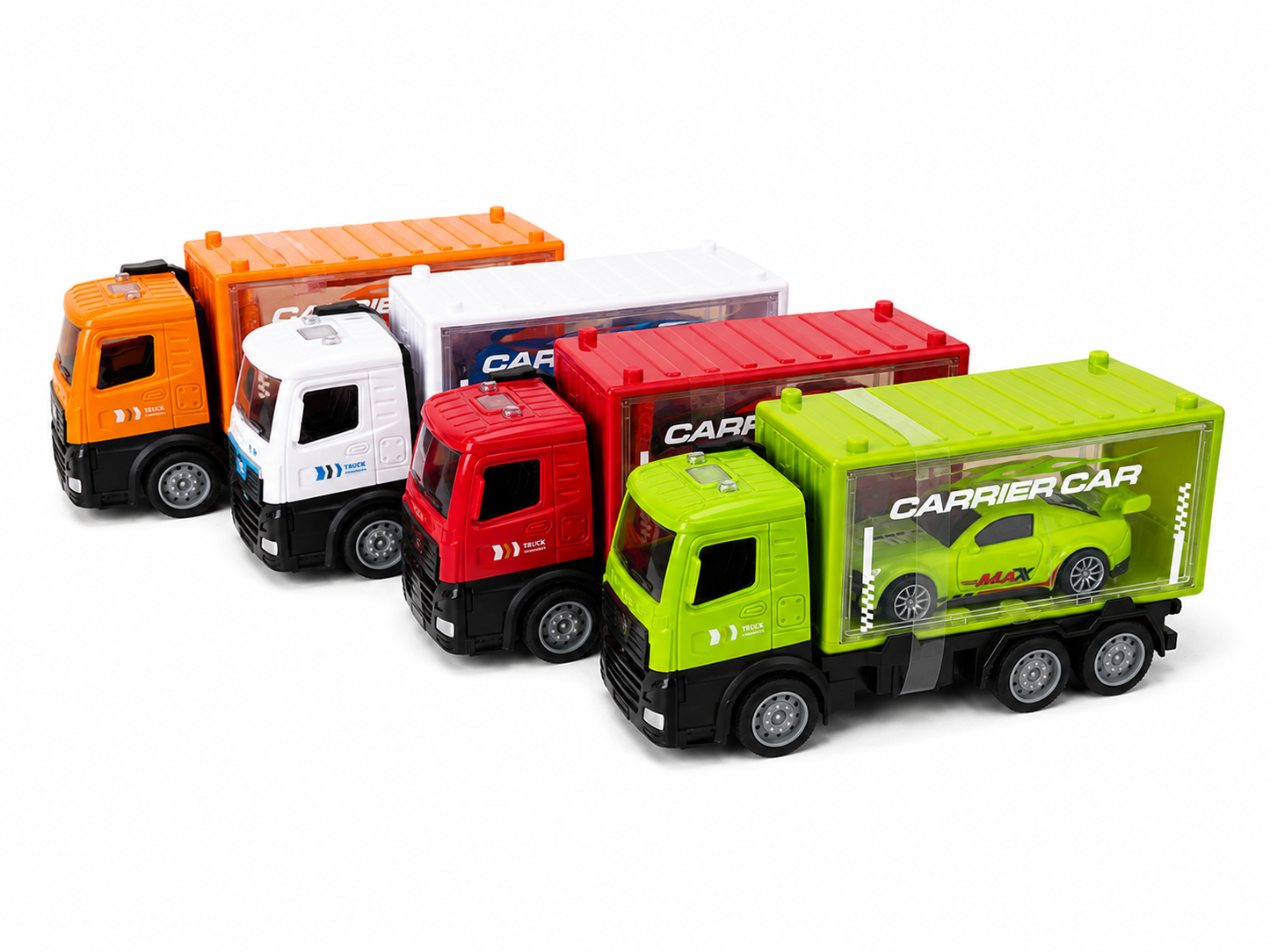 Camion A Friccion Con Auto 18cm