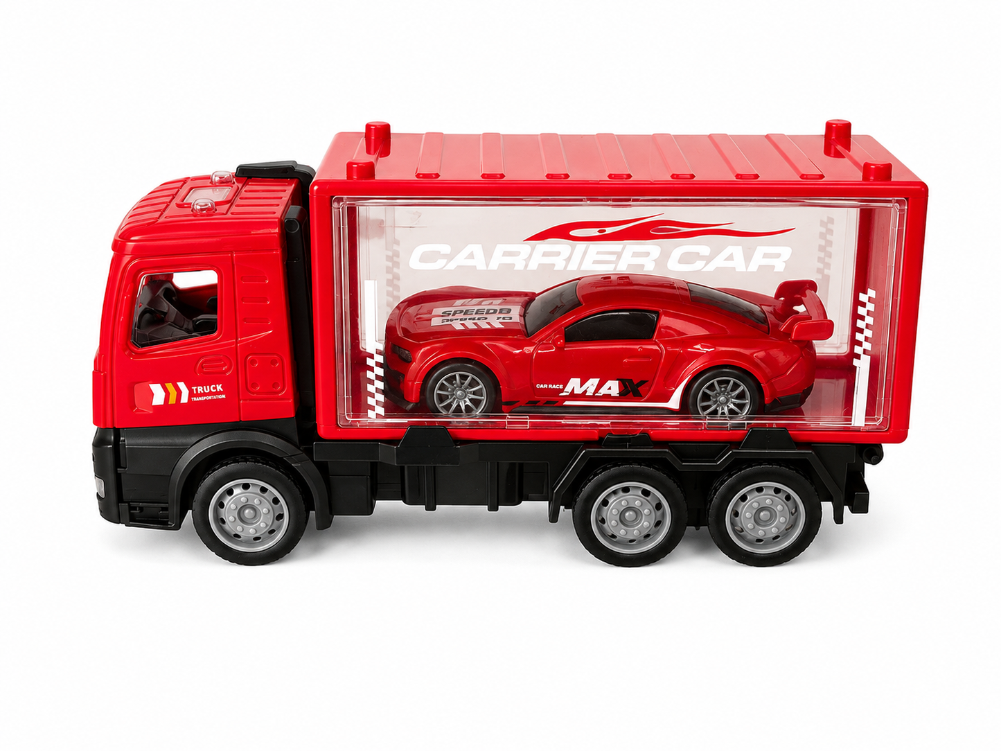 Camion A Friccion Con Auto 18cm