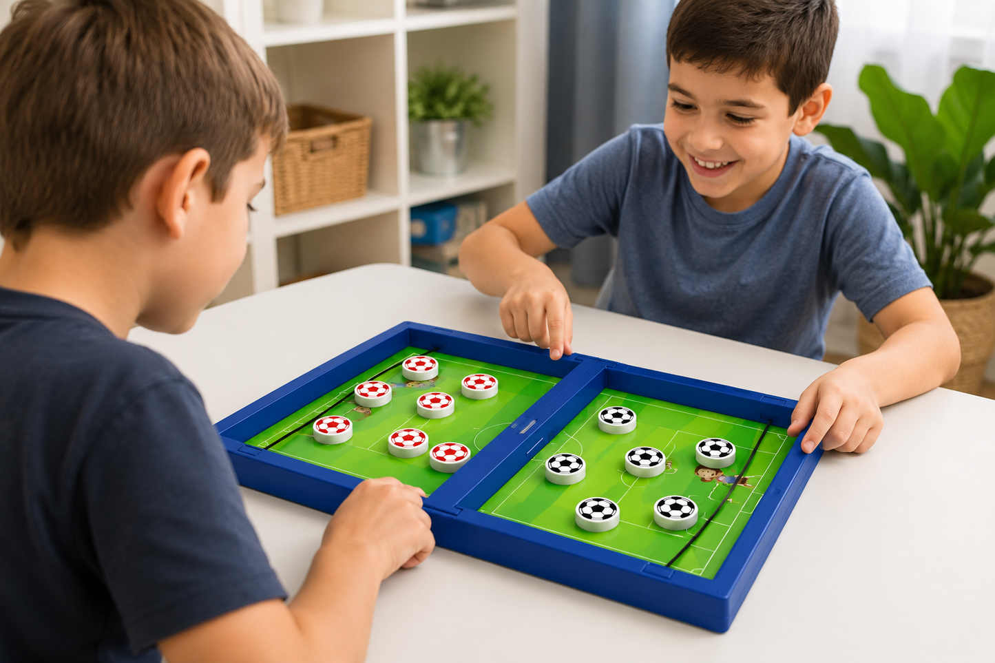 Juego De Mesa Futbol Con Fichas Portatil