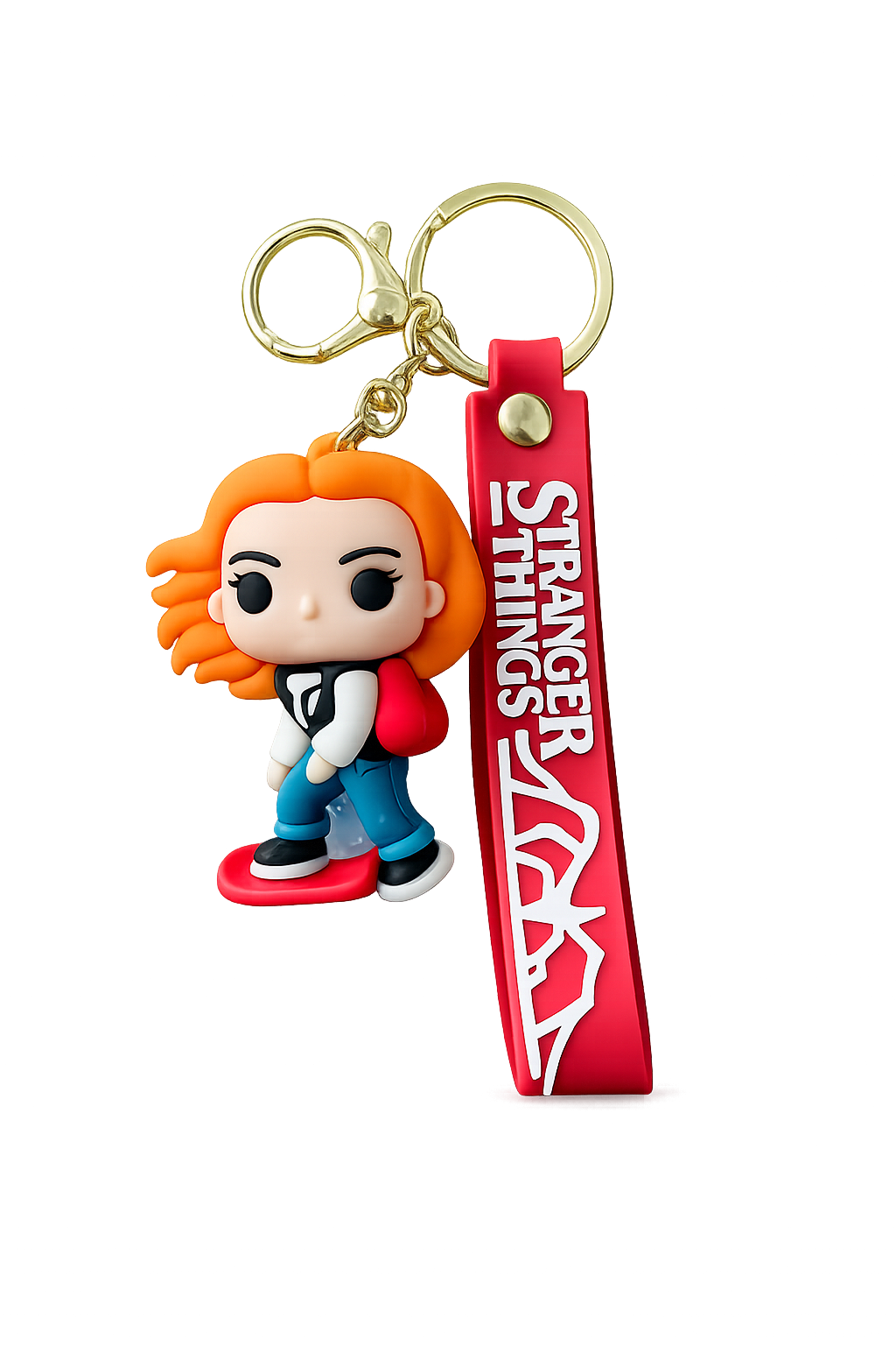 Llavero Stranger Things Con Correa Y Gancho