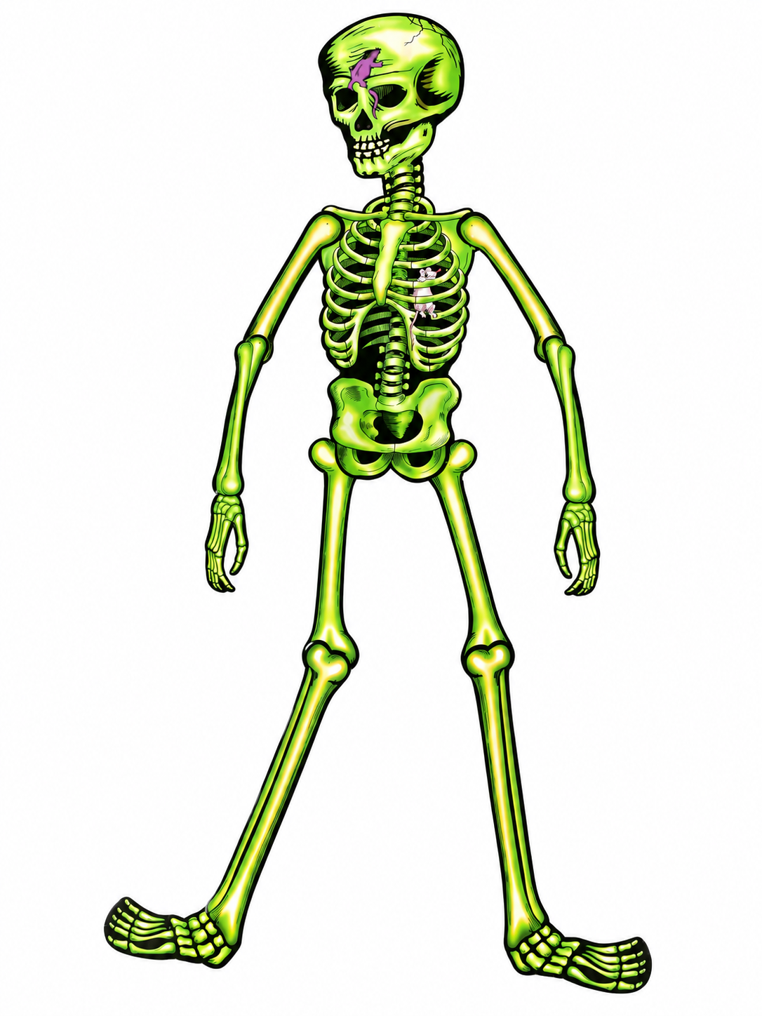 Banner Esqueleto Articulado 150cm Deco Halloween
