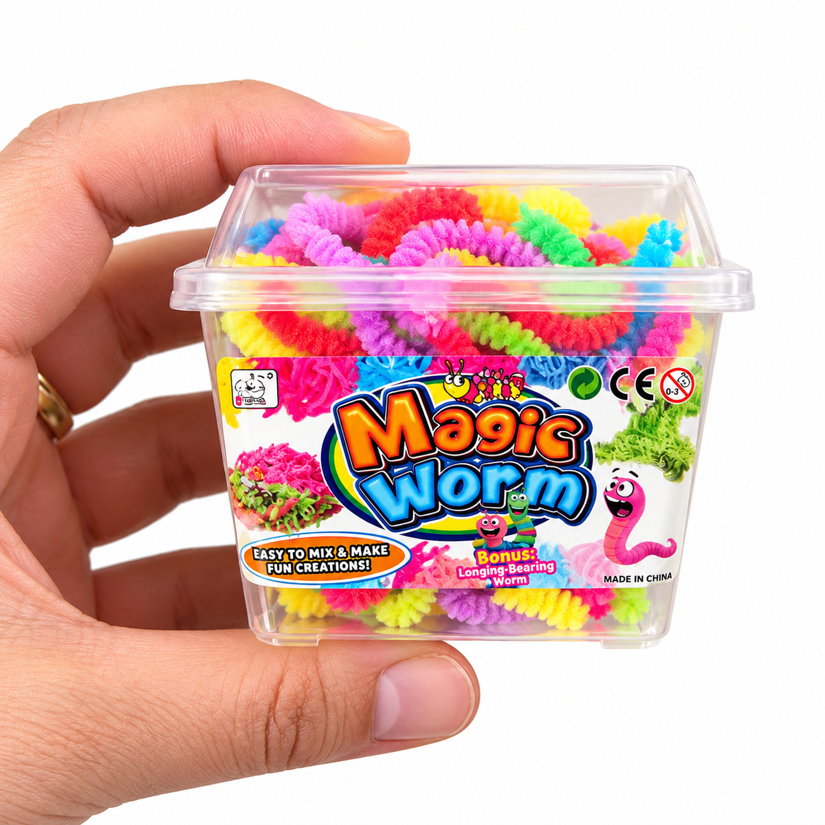 Magic Worm Juguete Antiestres Sensorial Gusanos magicos elasticos