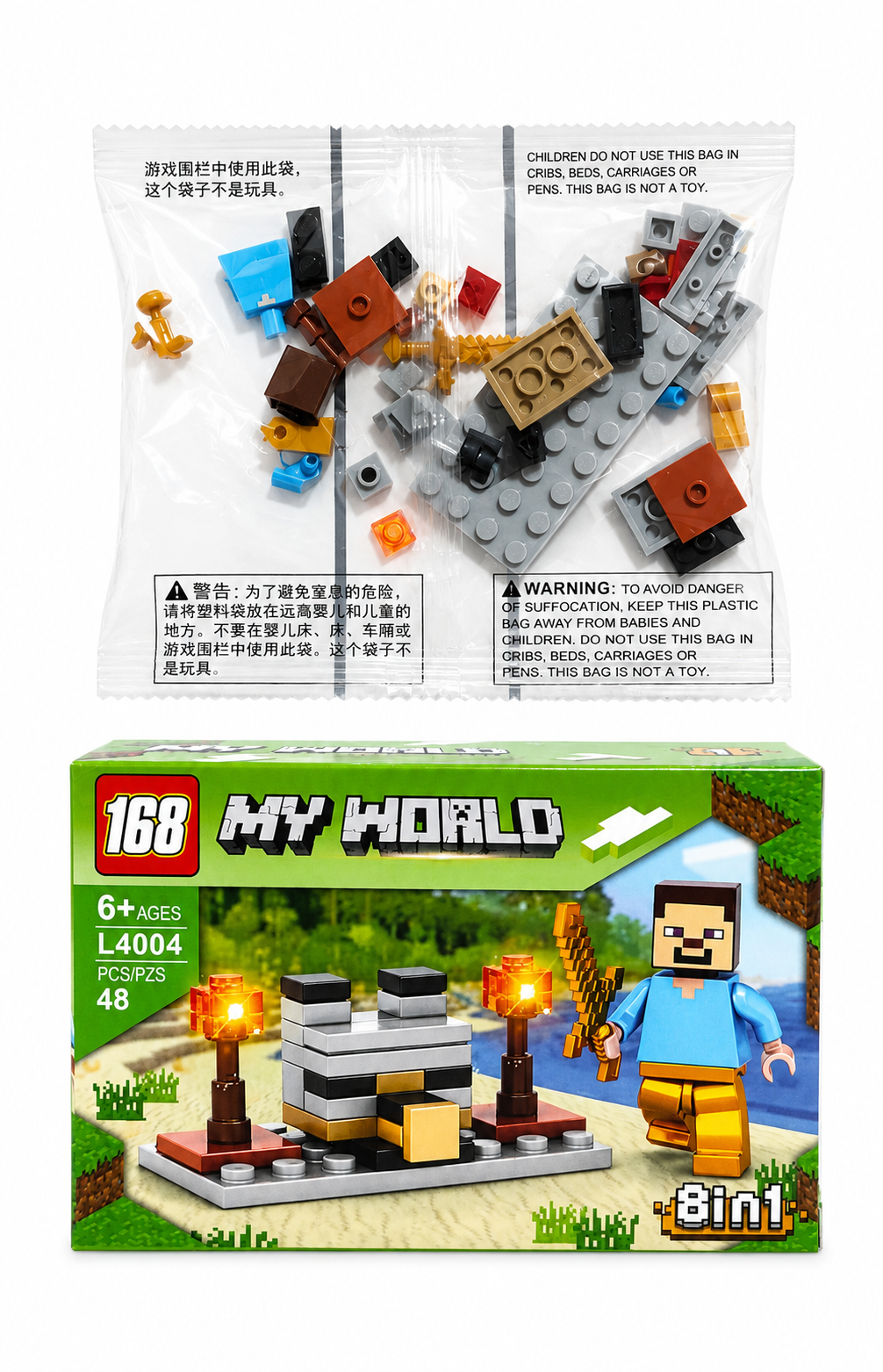 Bloques Para Armar Personajes Minecraft Varios Modelos