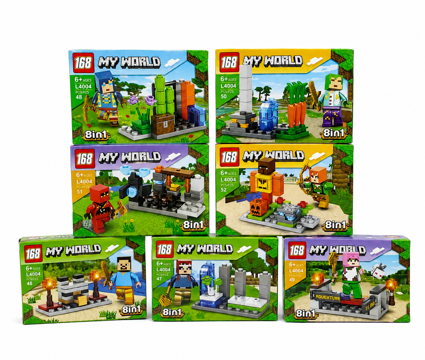 Bloques Para Armar Personajes Minecraft Varios Modelos