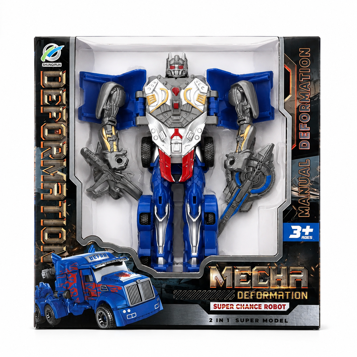 Transformer Auto/camión 2 En 1 Con Accesorios