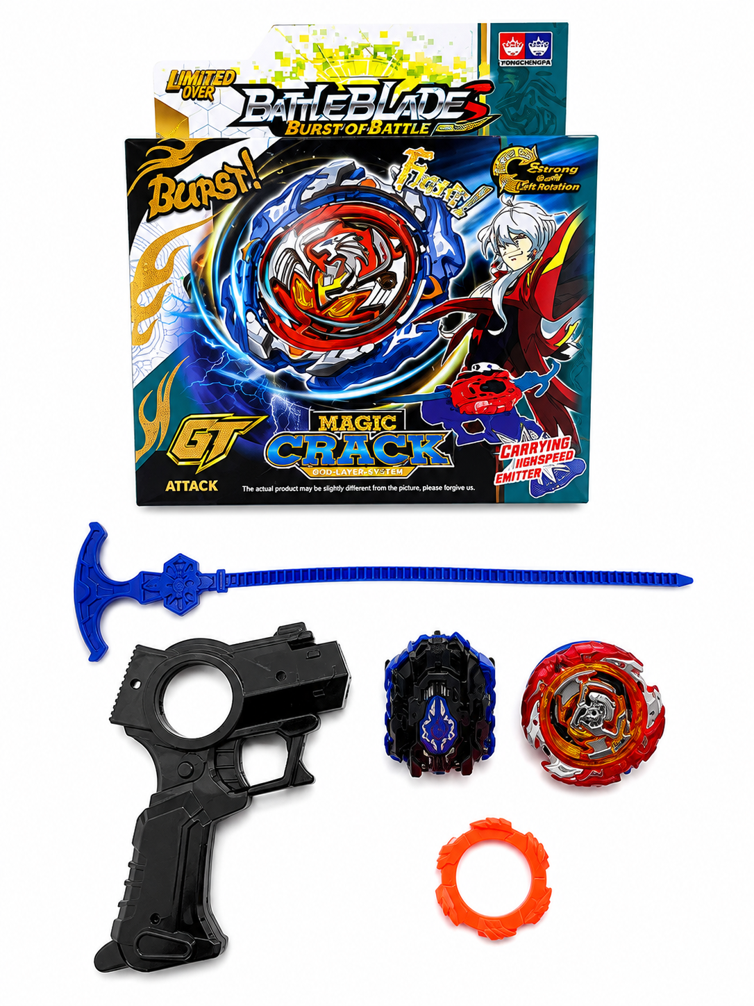 Beyblade Burst Gt Magic Crack Trompo Con Lanzador