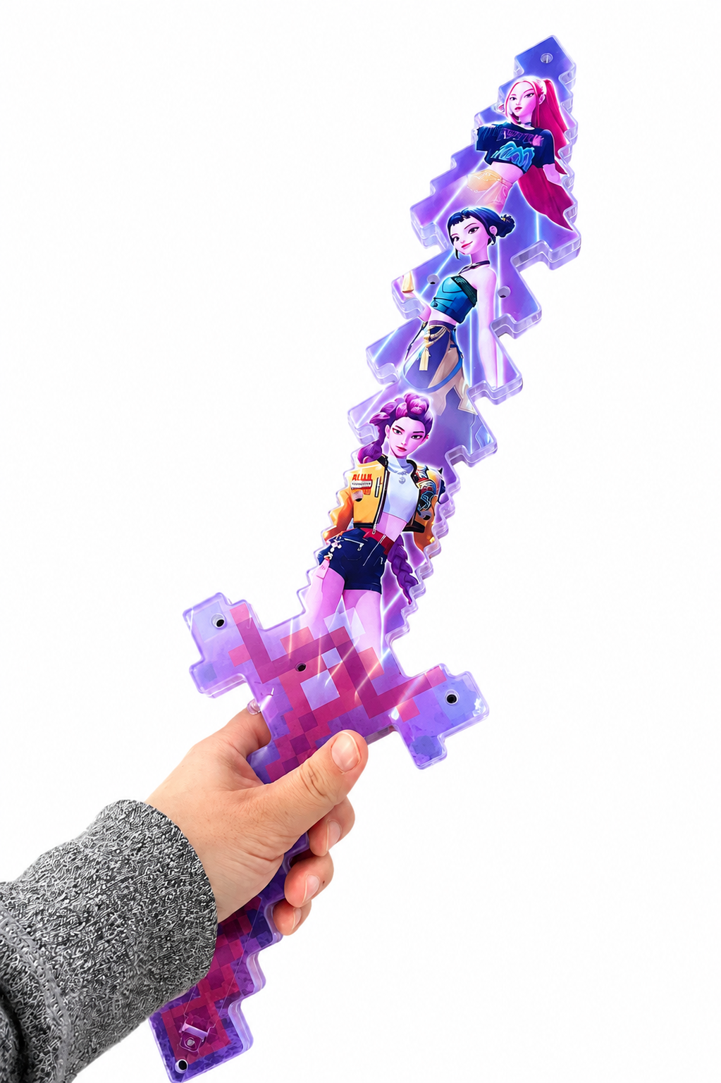 Espada Luminosa 50cm Guerreras Kpop Con Sonido
