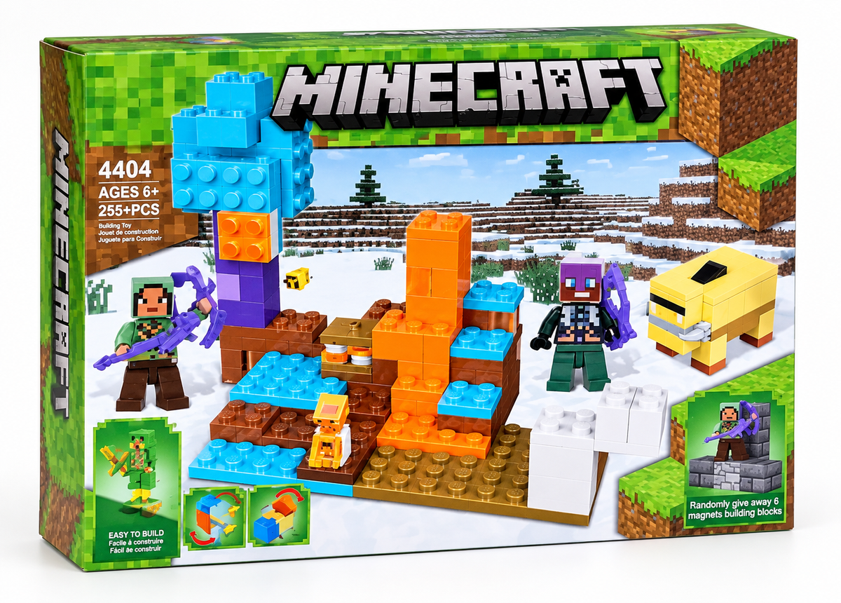 Juego Bloques De Construcción Minecraft 255 Pcs