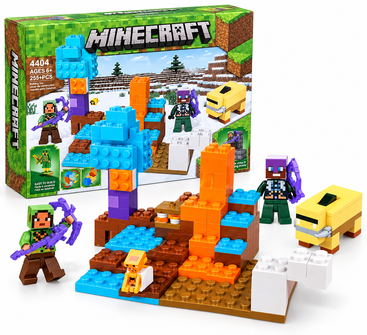 Juego Bloques De Construcción Minecraft 255 Pcs