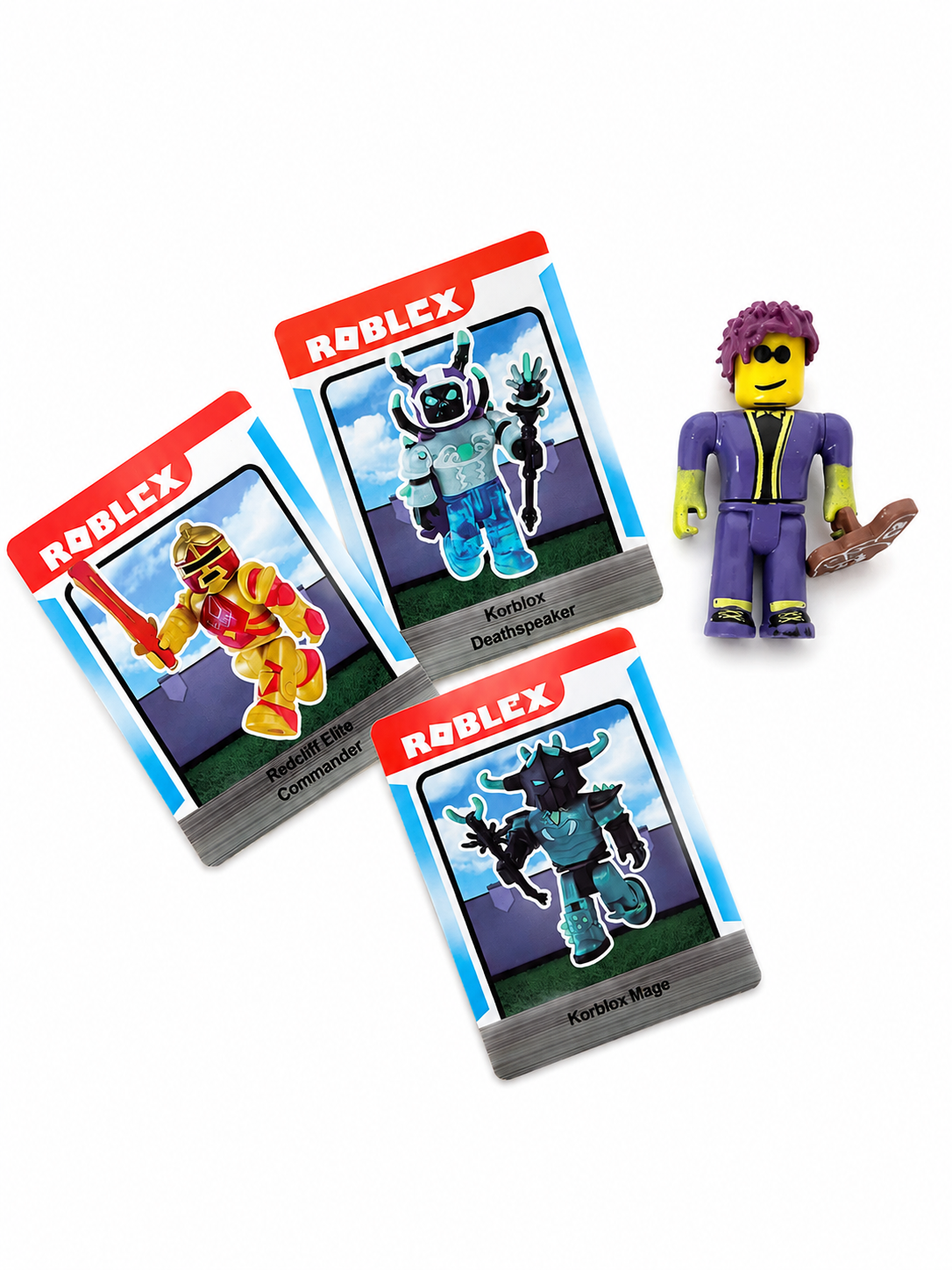 Figura Roblox Coleccionable Con Accesorio +3 Cartas