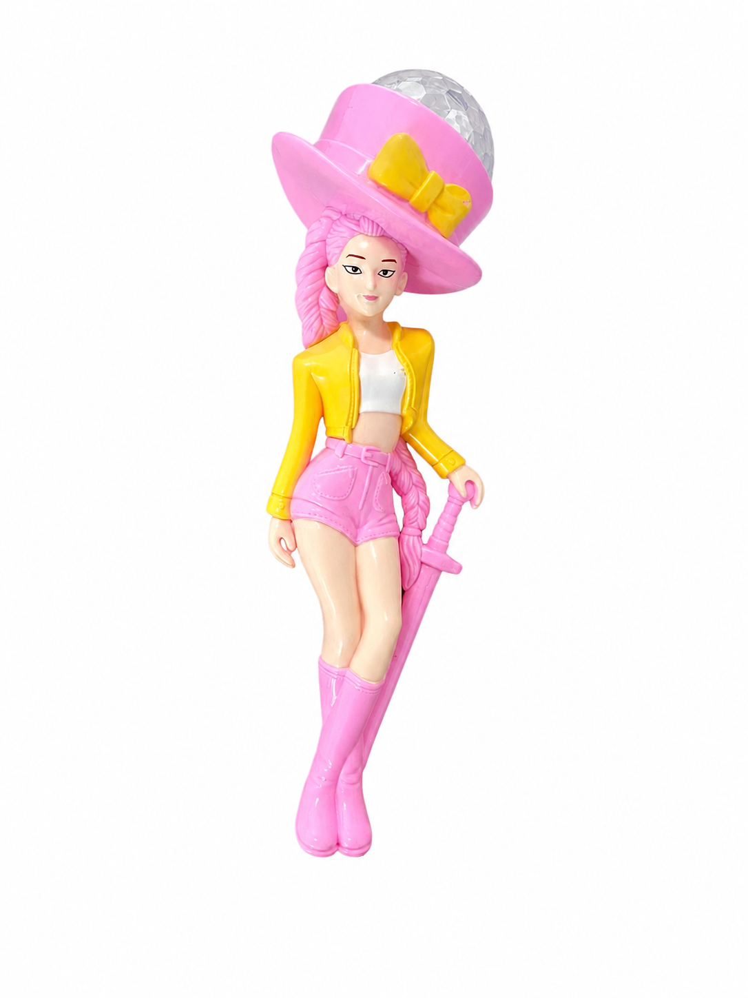 Muñeca Guerrera Kpop Varita Mágica Con Luz Y Sonido