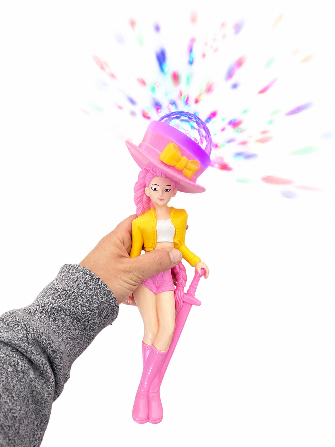Muñeca Guerrera Kpop Varita Mágica Con Luz Y Sonido