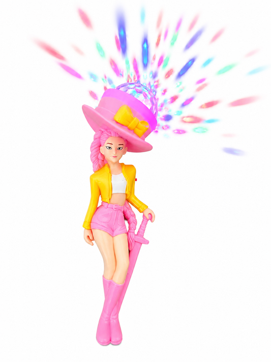 Muñeca Guerrera Kpop Varita Mágica Con Luz Y Sonido