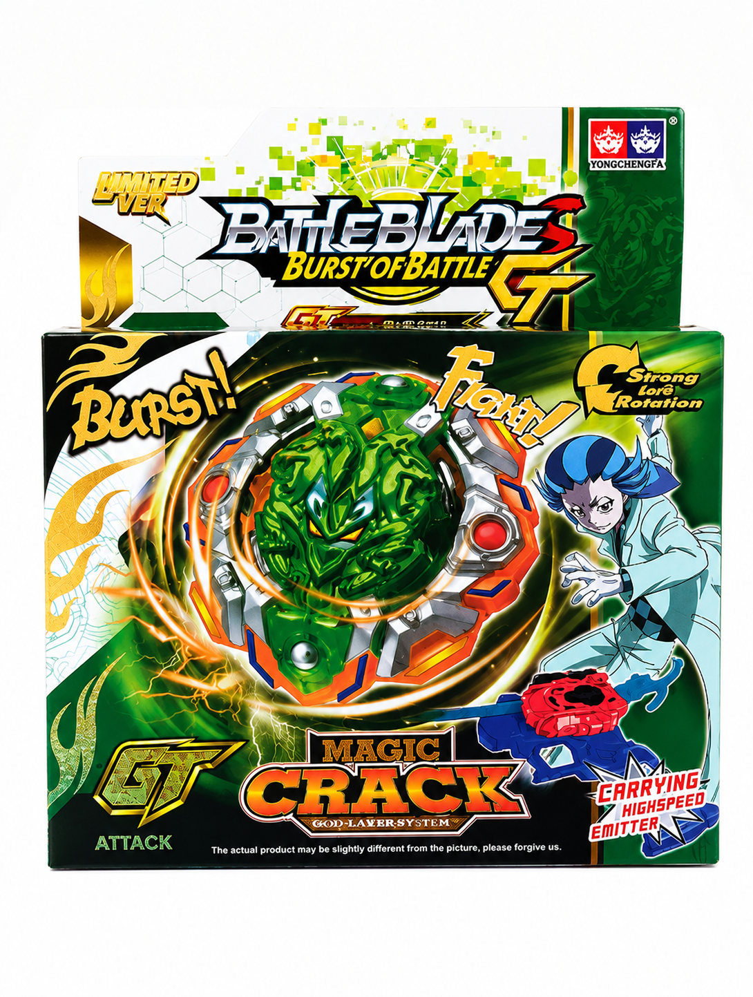Beyblade Burst Gt Magic Crack Trompo Con Lanzador