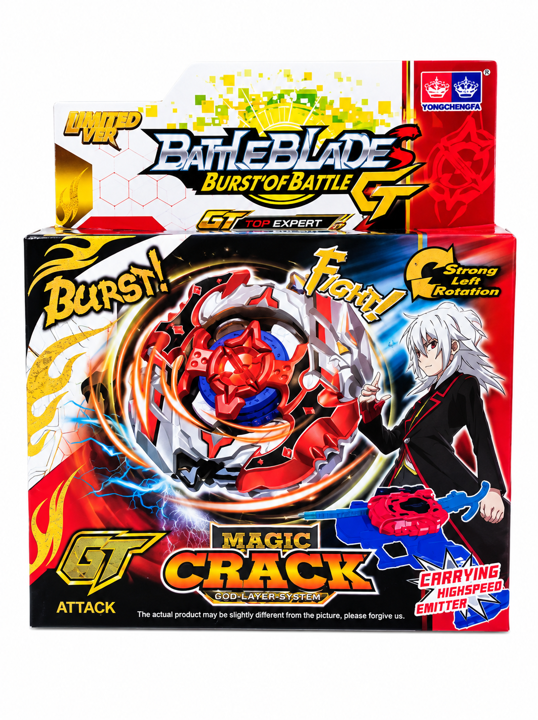 Beyblade Burst Gt Magic Crack Trompo Con Lanzador