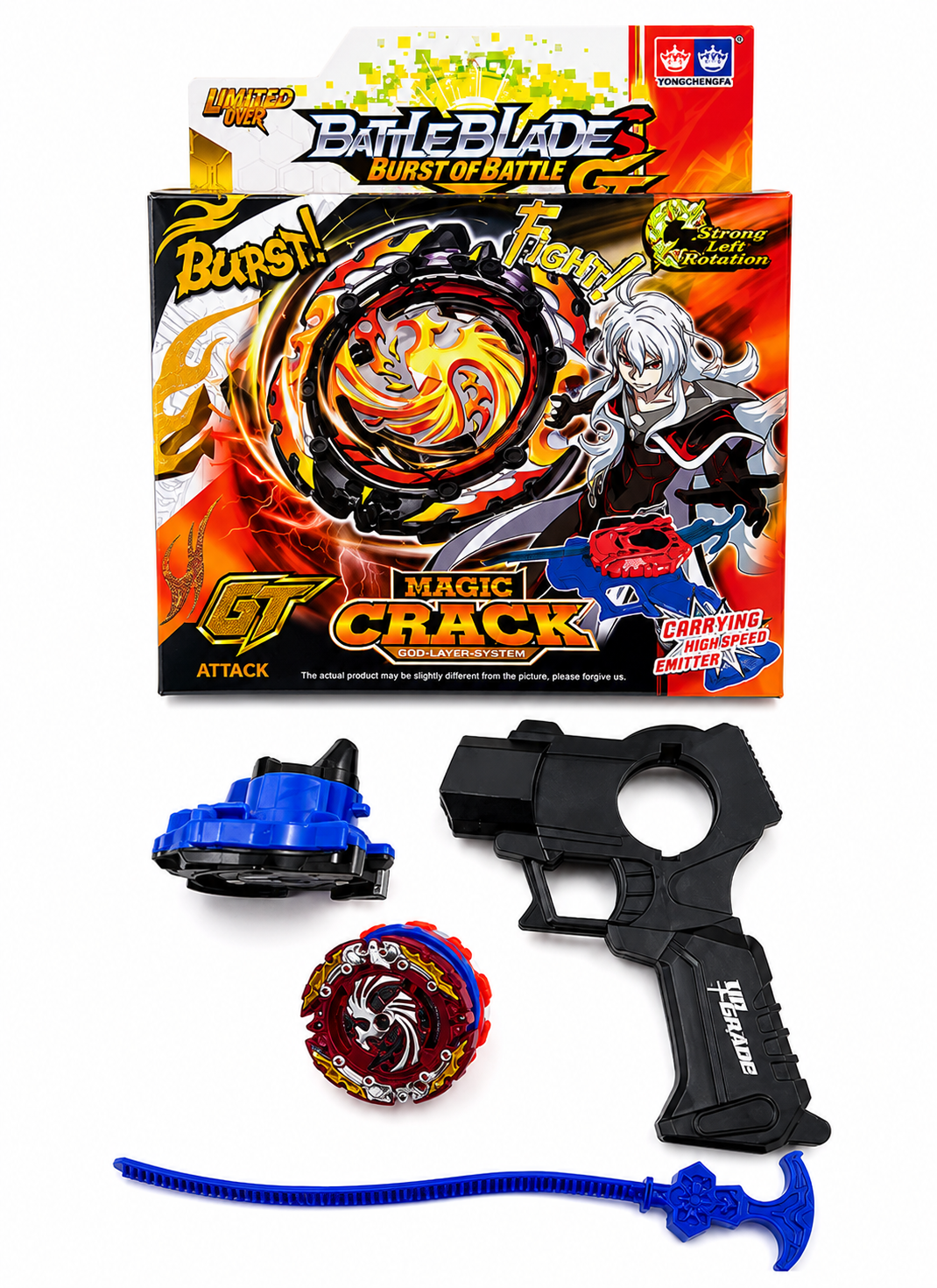 Beyblade Burst Gt Magic Crack Trompo Con Lanzador