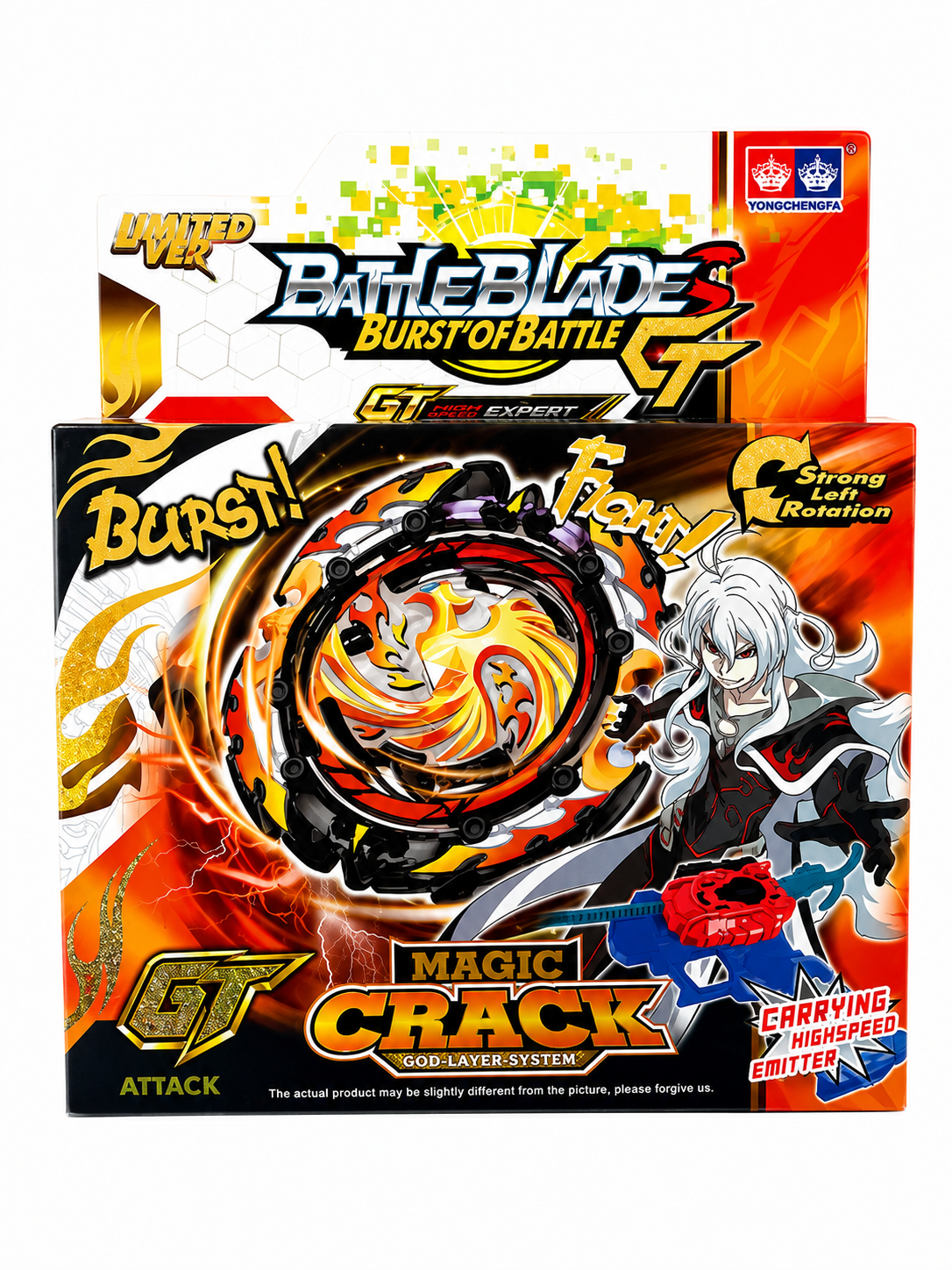 Beyblade Burst Gt Magic Crack Trompo Con Lanzador
