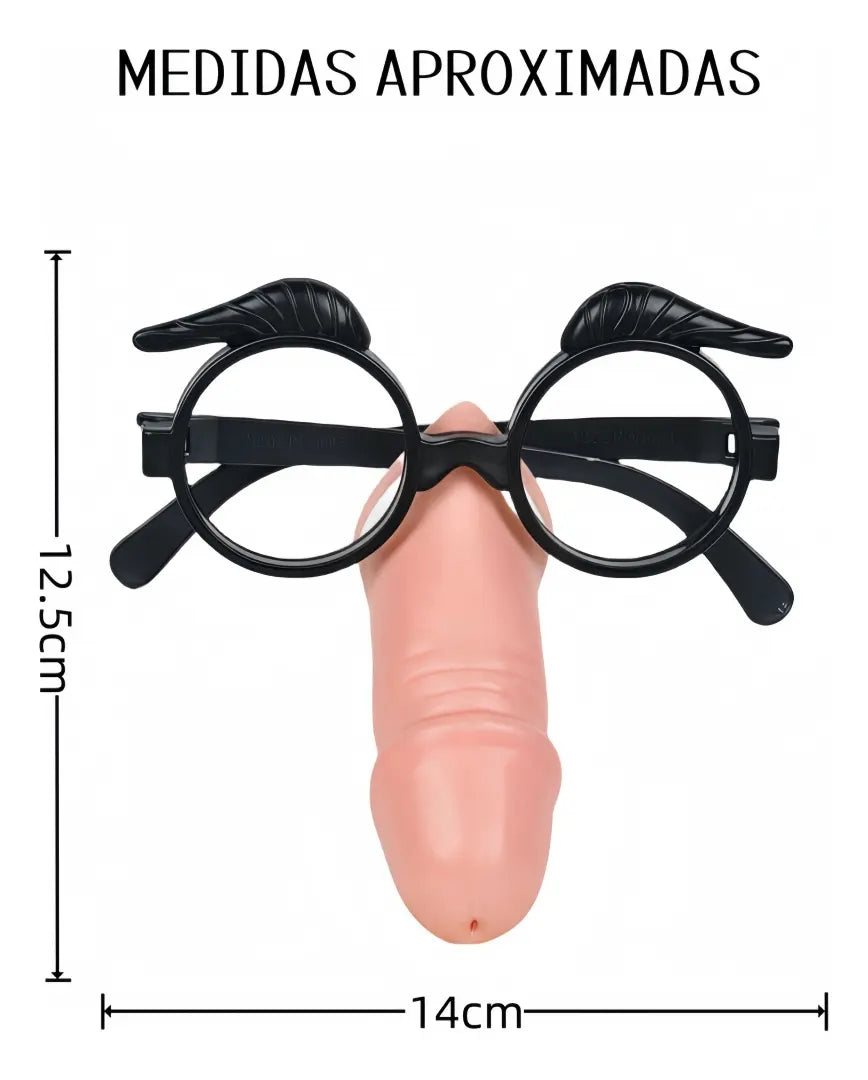 Lentes Chistosos Con Forma De Pene Cotillon Adultos