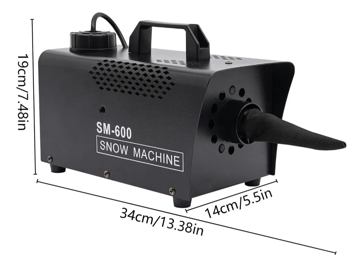 Máquina De Nieve Artificial 600w Control Y Soporte