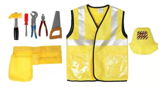 Disfraz De Constructor Talle Unico Infantil 3 A 6