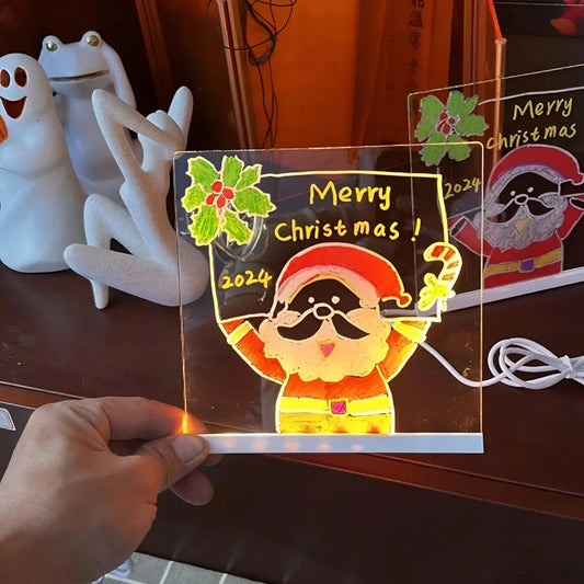 Pizarra Luminosa Magica 15x15cm Led Usb Viral tik tok Ltf Shop
