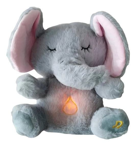 Elefante De Peluche Con Respiración Y Sonido 30cm