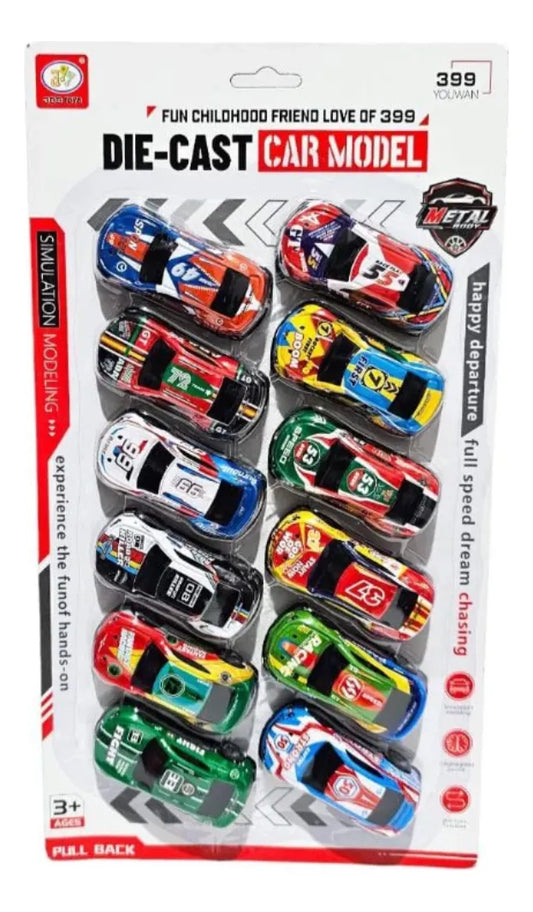 Autitos En Blíster Packx12 Souvenir Sorpresitas