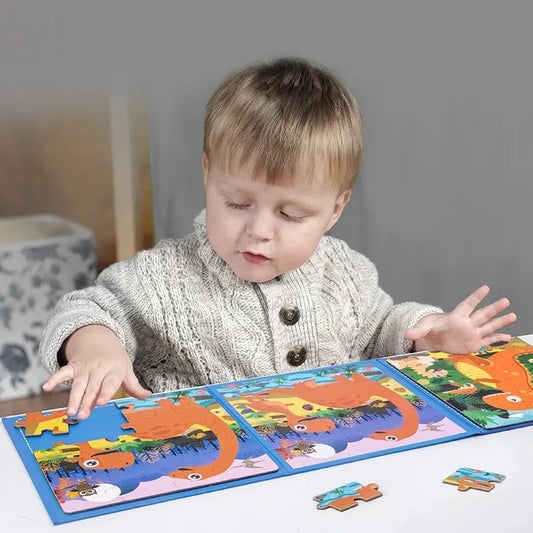 Puzzle Magnético 2 En 1 Estilo Libro 40 Piezas