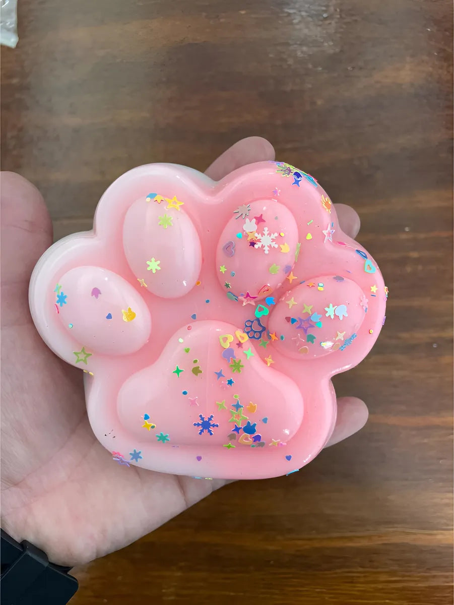 Squishy Huella Patita Perro Gato Antiestres X1 12cm