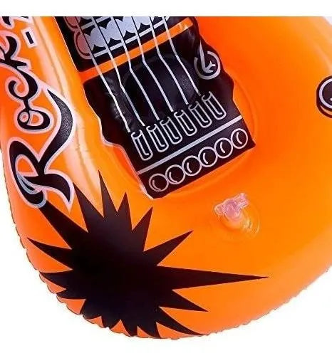 Guitarra Inflable Flotador Piscina Playa 90 Cm