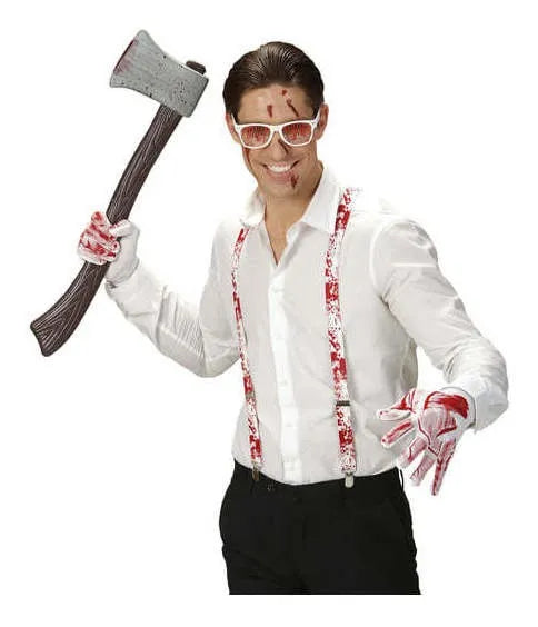 Set Asesino Sangriento Lentes Guantes Tiradores