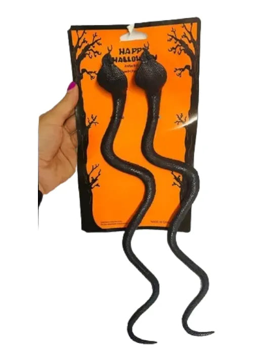 Víbora Serpientes Cobra Goma Pack X2 35cm