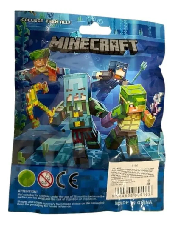 Sobre Sorpresa Minecraft Muñeco + 3 Cartas