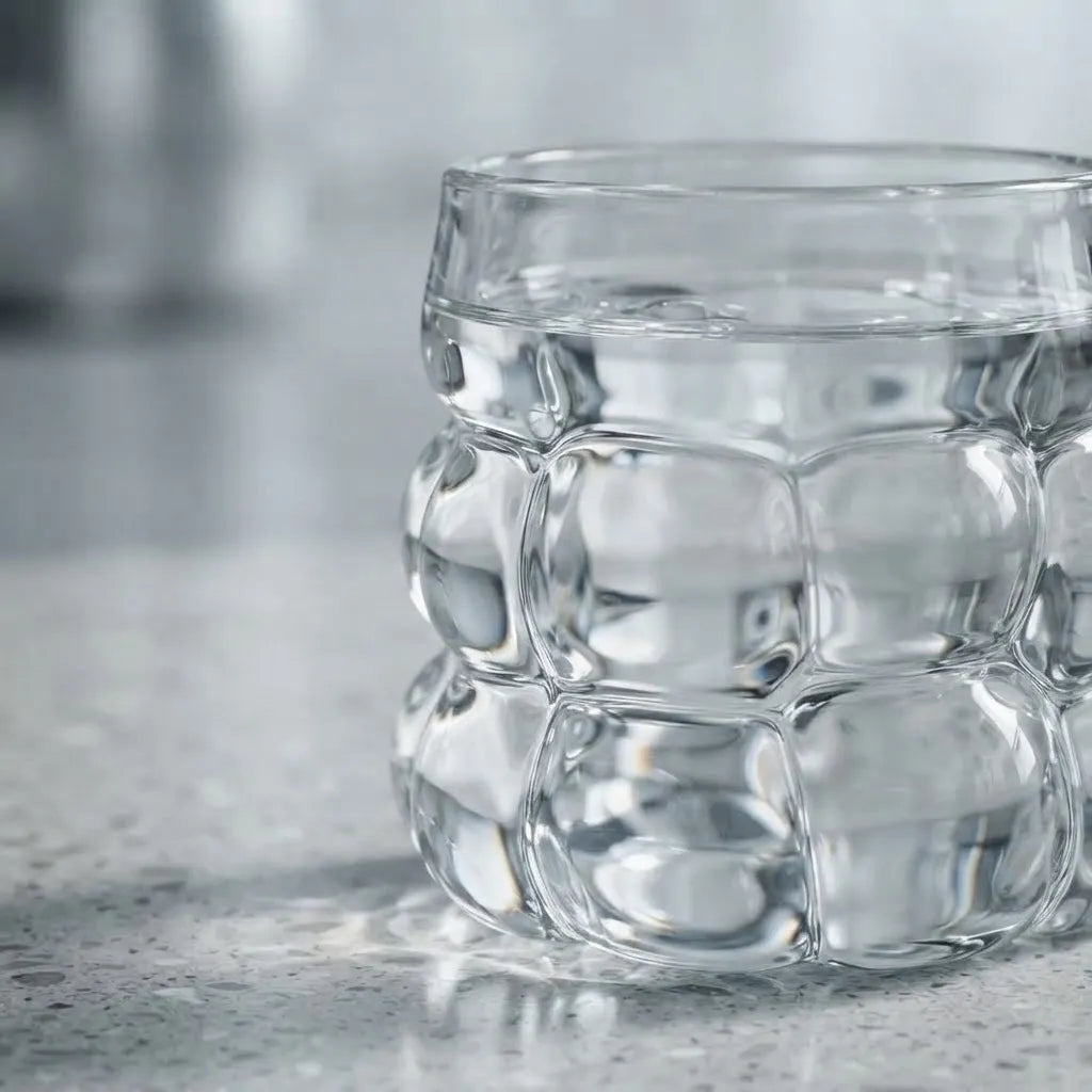 Vaso De Vidrio Moderno Diseño Burbuja Aesthetic