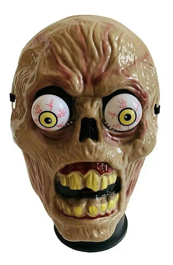 Mascara De Zombie Ojos Saltones Plástico