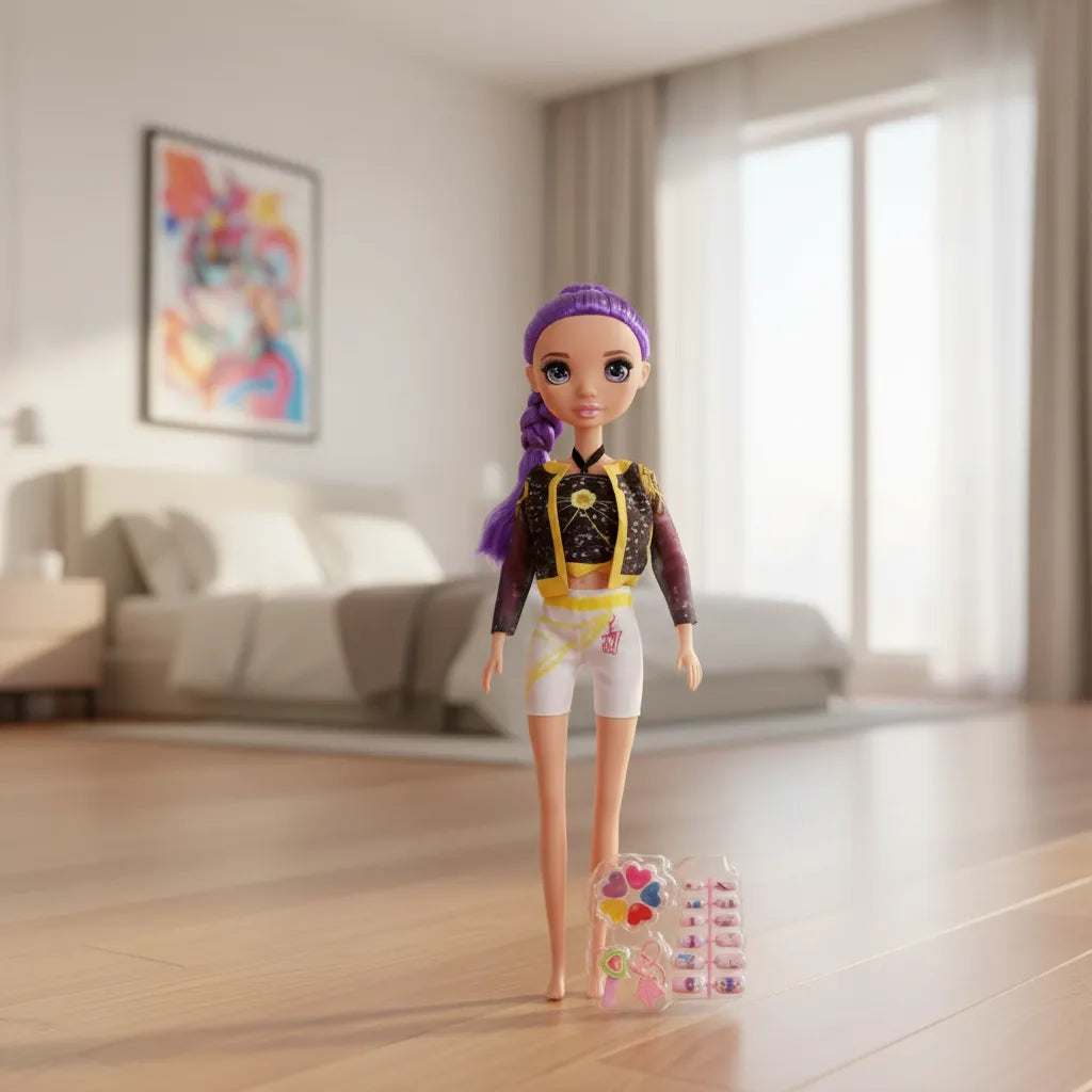 Muñeca Guerrera Kpop Rumi 60cm Con Accesorios