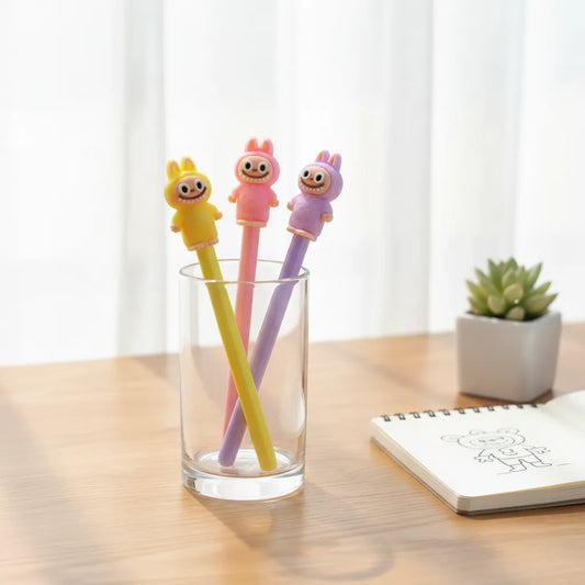 Lapicera Boligrafo Labubu Tinta Gel Pack X 12