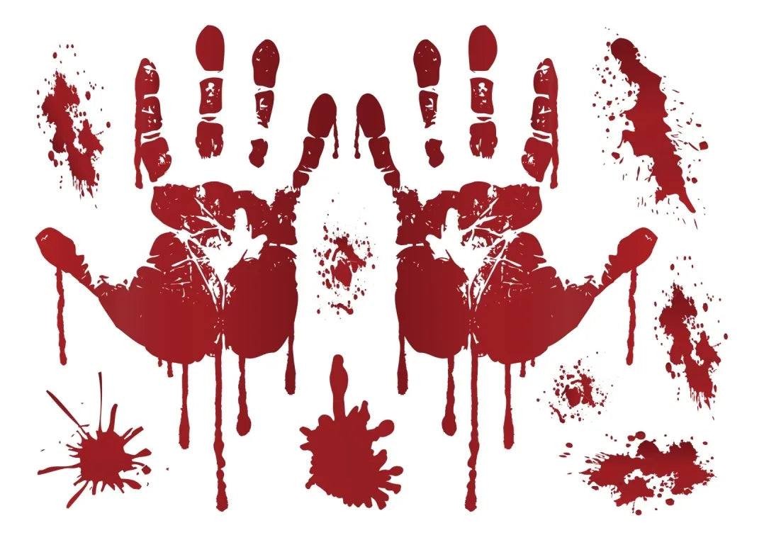 Set de Stickers con Sangre – Decoración Halloween