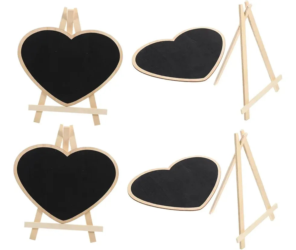 Pizarra Mini Con Atril Corazon 10x8cm