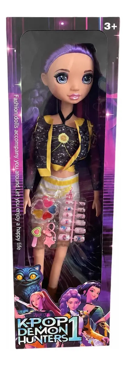 Muñeca Guerrera Kpop Rumi 60cm Con Accesorios